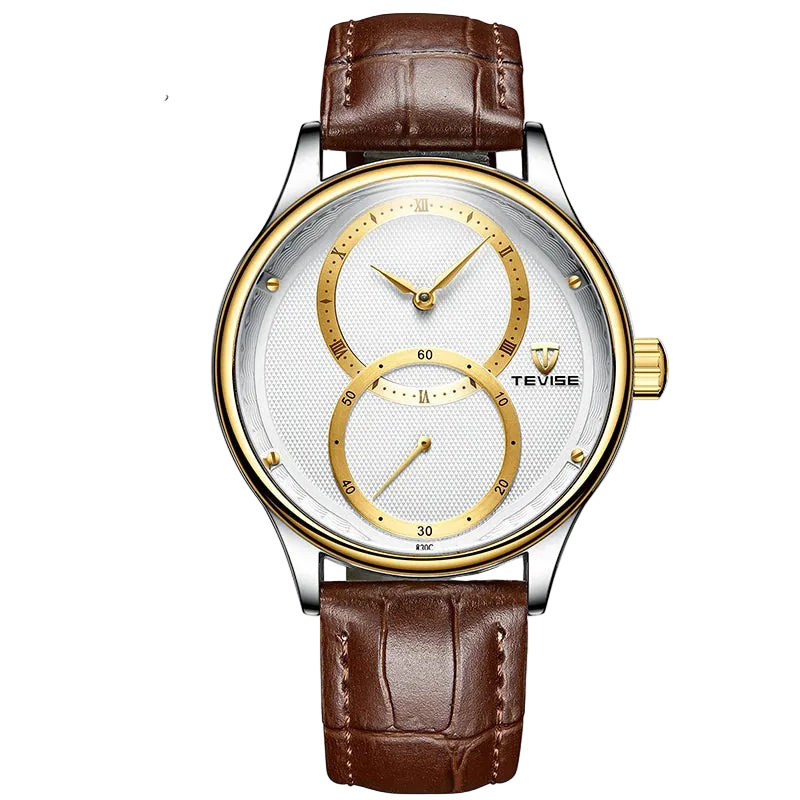 vastara tevise for leather luminous business& sports stainless steel - sports unisex watch with stainless steel in white