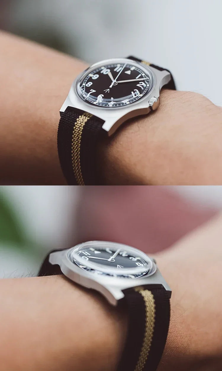 RDUNAE RA Quartz Watch Retro Military L Stainless - Product Image 26