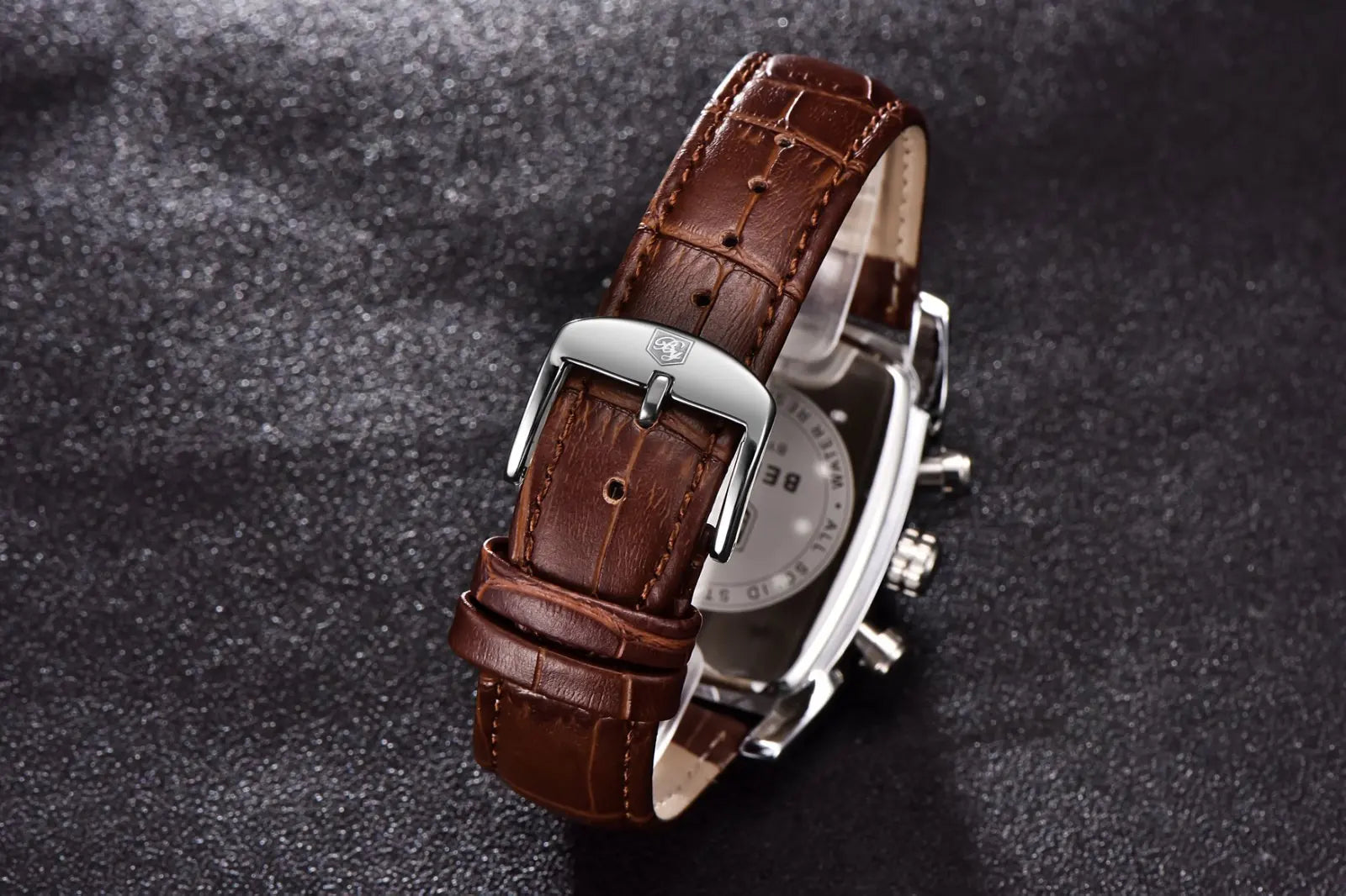 vastara relogio masculino s es chronograph leather military sport rectangle watch 9 - classic unisex timepiece with