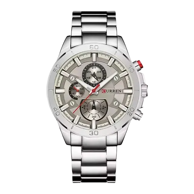 vastara 8275 's stainless steel strap night light chronograph casual 's clock gift watch 25 - casual unisex timepiece with