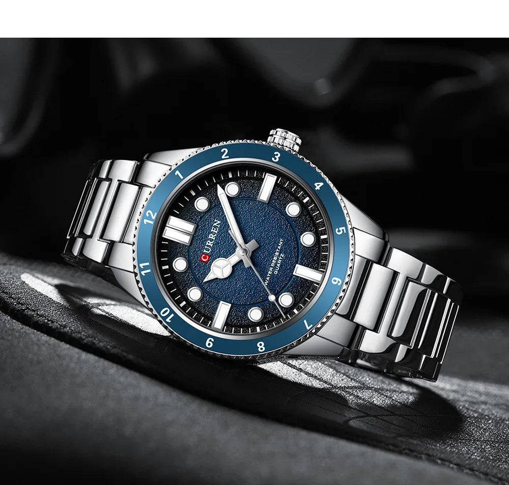 vastara 8450 sport military original clock stainless steel strap - classic unisex watch with stainless steel in white