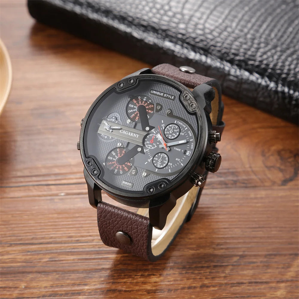 vastara cool big dial es for - genuine leather genuine leather design watch 14 - classic unisex timepiece with stainless