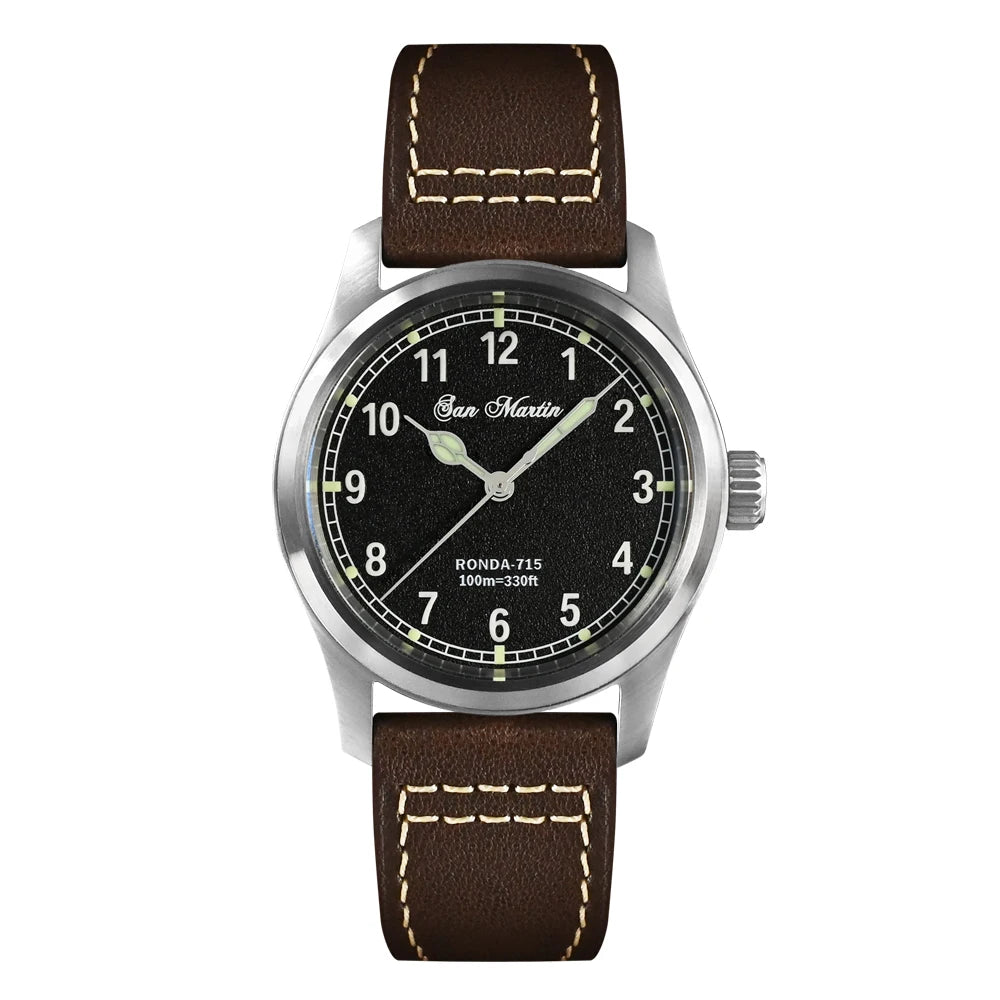 San Martin mm Ronda Quartz Watch Men Simple - Product Image 30