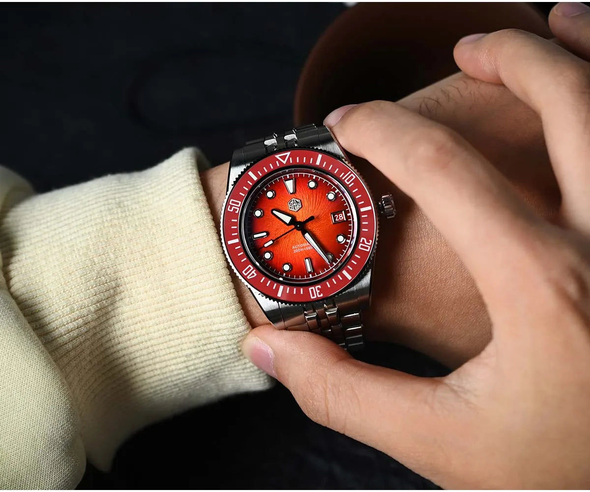 San Martin .mm mm Enamel Spiral Vortex Dial Men - Product Image 21