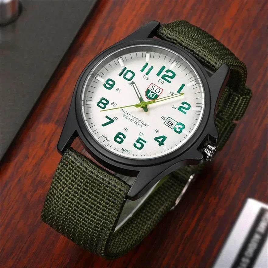 vastara sport casual watch watch detail - reliable movement, stainless steel, waterproof casual design (USA)