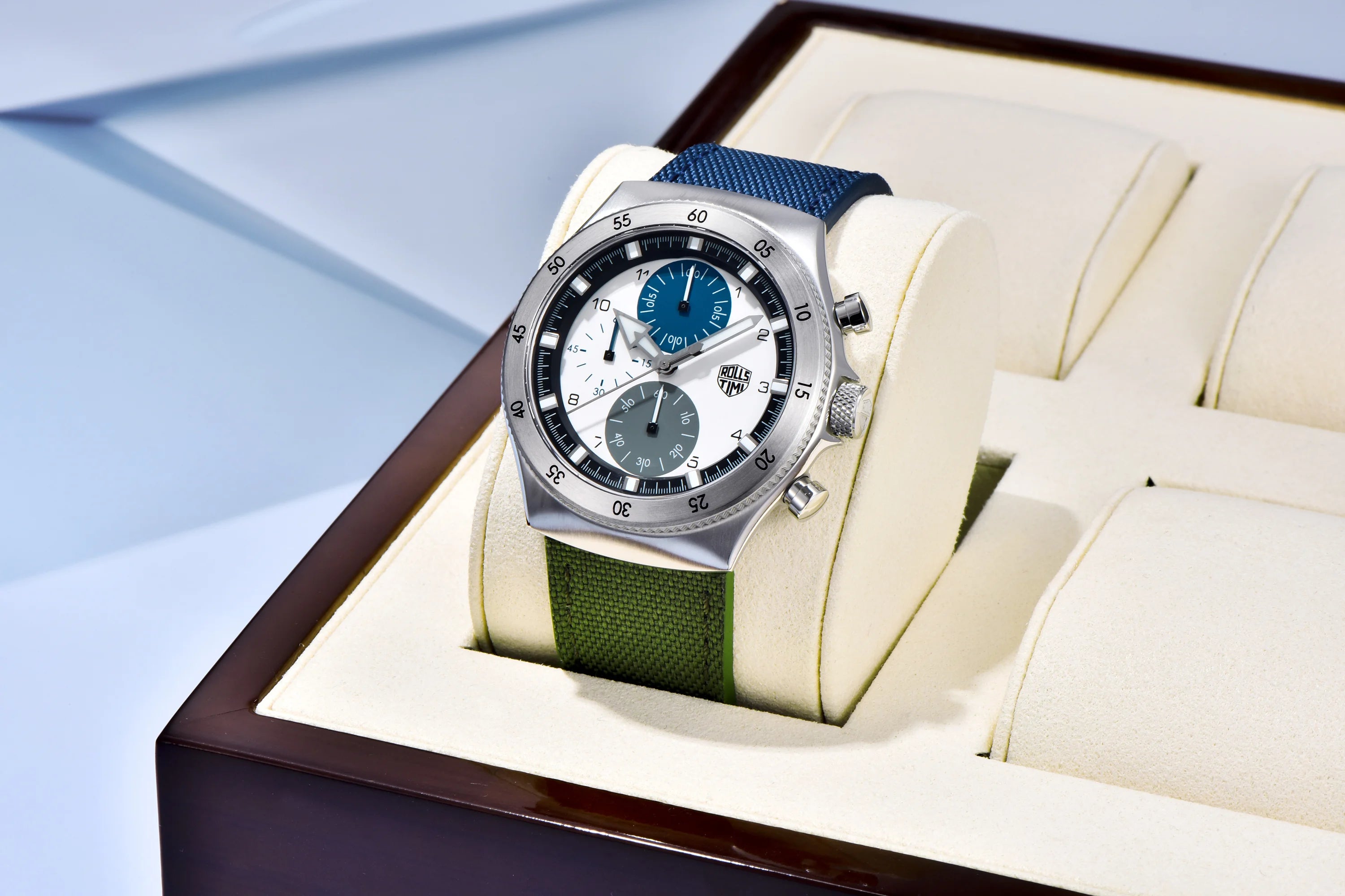 vastara rollstimi 's es chronograph for gift sapphire mirror stainless steel watch 18 - classic unisex timepiece with