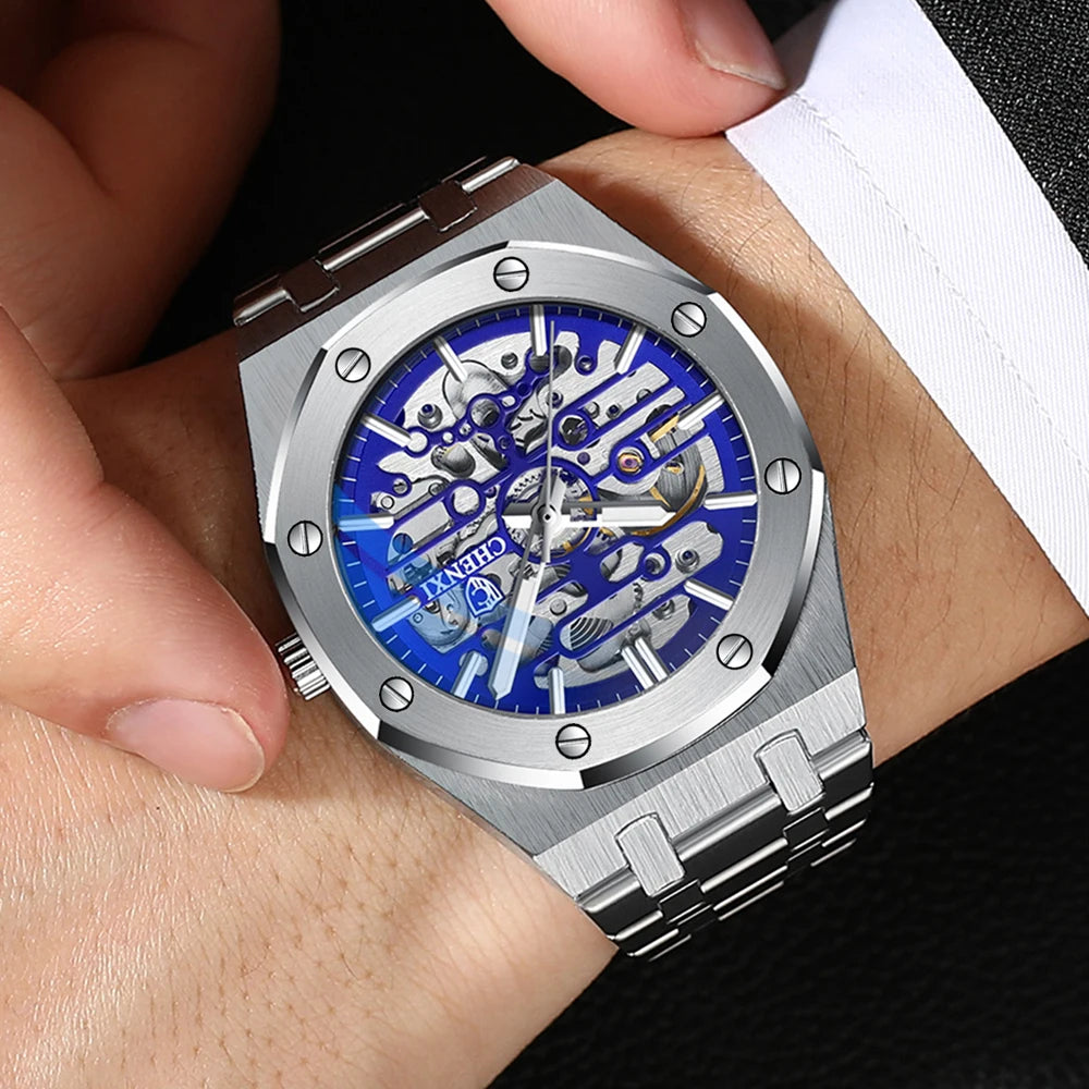 VASTARA vastara - titanedge men s luxury automatic mechanical watch luxury timepiece timepiece - stainless steel stainless