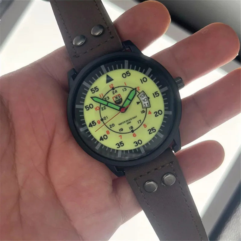 vastara reloj hombre xinew es for leather band simple sports date wristes relogios masculinos genuine leather with genuine