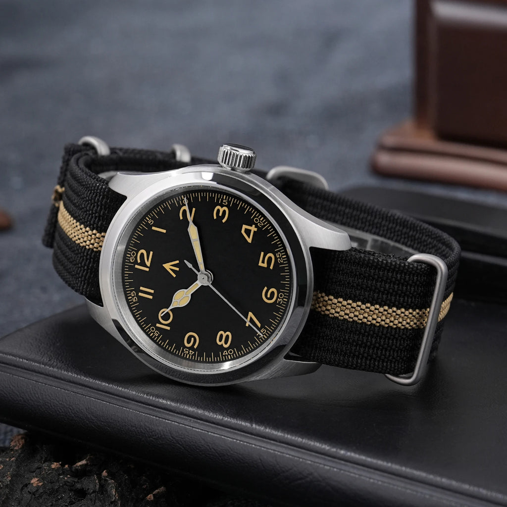 Militado ML Vintage Black Watch VH Sweep Quartz - Product Image 29