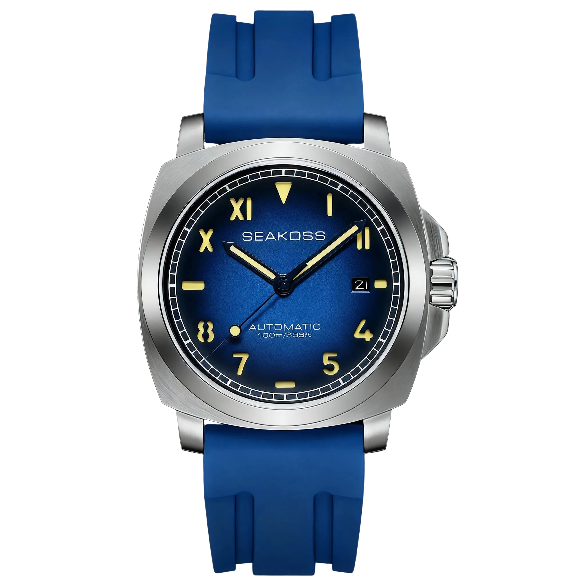 vastara seakoss 10bar diving es st1612 seagull 304l super luminous calendar 40mm sapphire - classic unisex watch with