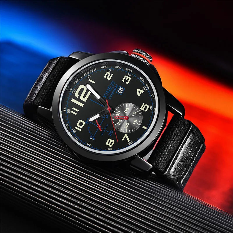 Men Big Brand XINEW Watches Fashion Nylon Band - Product Image 3