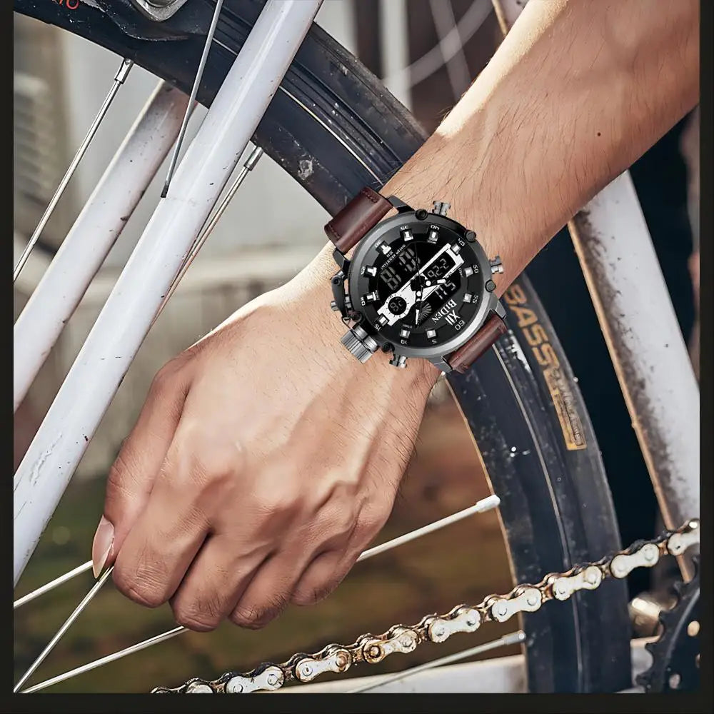 vastara - biden men's waterproof digital military sports watch 5 - sports unisex timepiece with chronograph (USA)