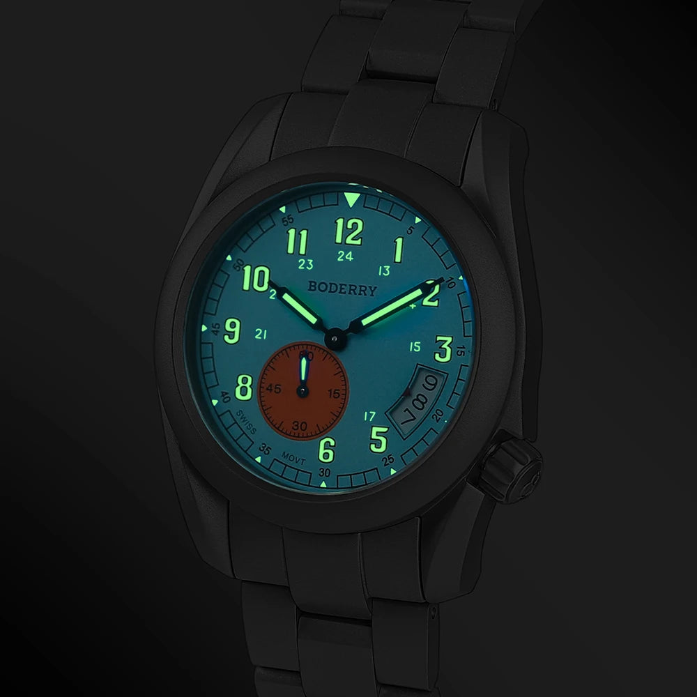 Boderry Field Watch Titanium Quartz Watches - Product Image 3