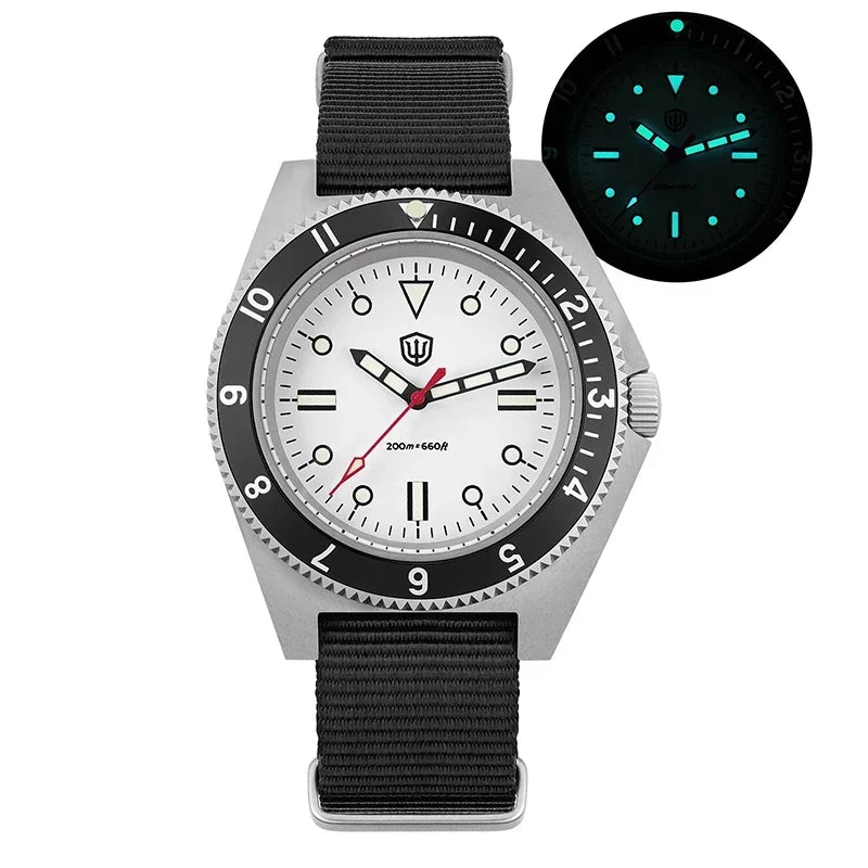 vastara sapphire dives wd1972 vh31 sweep seconds watch 21 - classic unisex timepiece with stainless steel (USA)