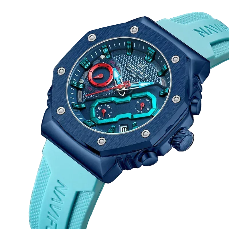 vastara chronograph naviforce es luminous lover clock sport chronograph quatz wristes relogio feminino - chronograph watch 6