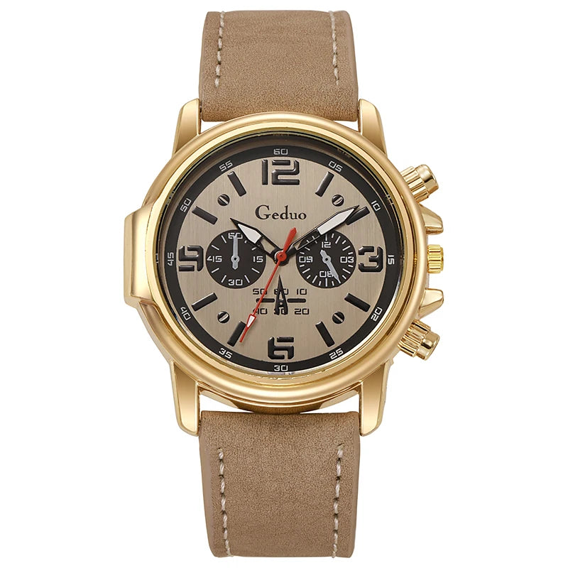 Nice Design Fashion Men's Wristwatch Leather Strap - Product Image 4