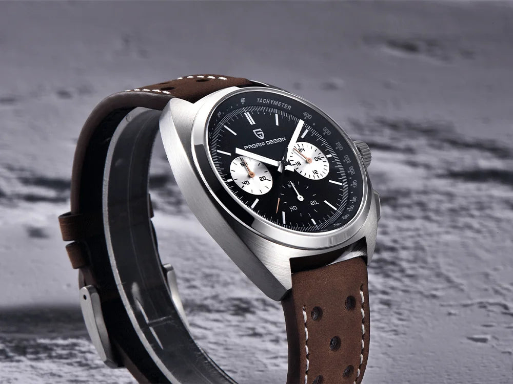 vastara luxury men’s chronograph – sapphire stainless steel watch 19 - casual unisex timepiece with chronograph (USA)