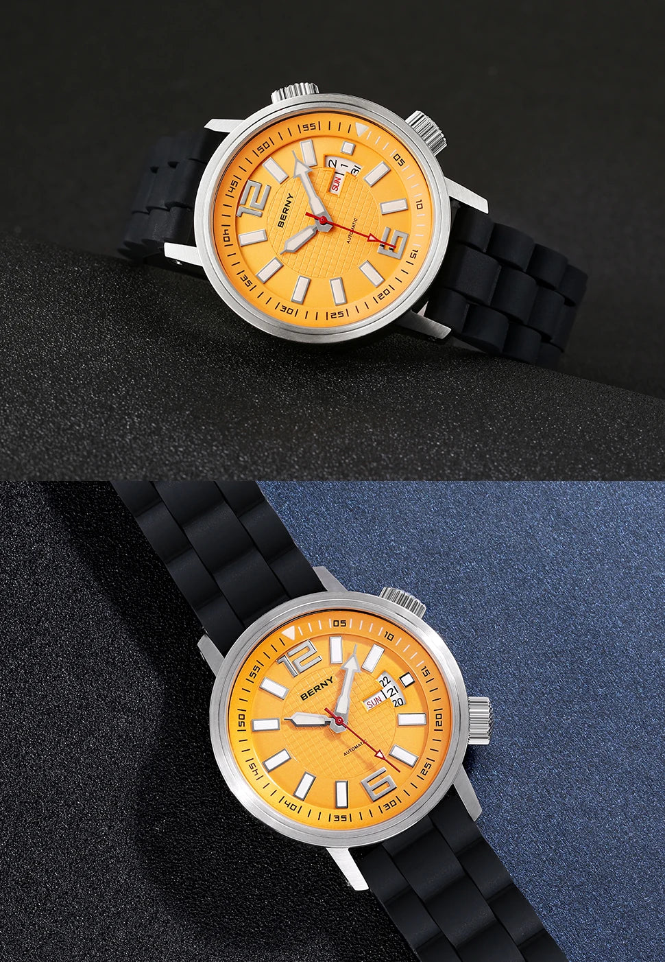 vastara - berny diver automatic mechanical watch watch 7 - casual luxury timepiece timepiece with waterproof (USA)