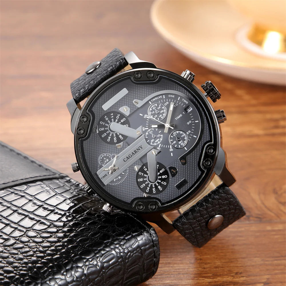 vastara cool big dial es for - genuine leather genuine leather design watch 12 - classic unisex timepiece with stainless