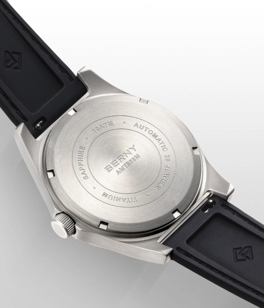 vastara berny full titanium super luminous with sapphire st1731 watch 47 - classic unisex timepiece with stainless steel