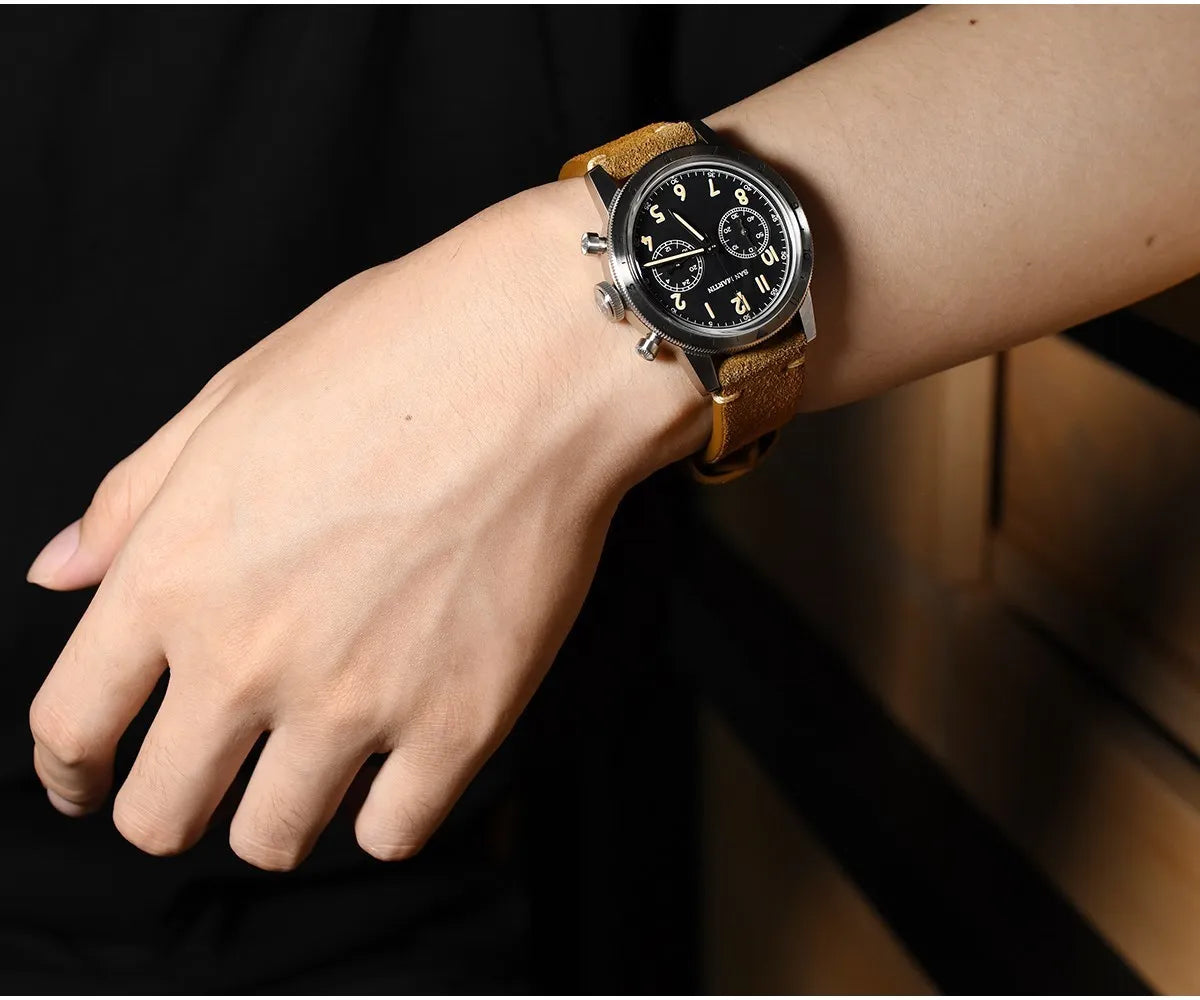 San Martin .mm Vintage Men Watch Military Style VK - Product Image 14