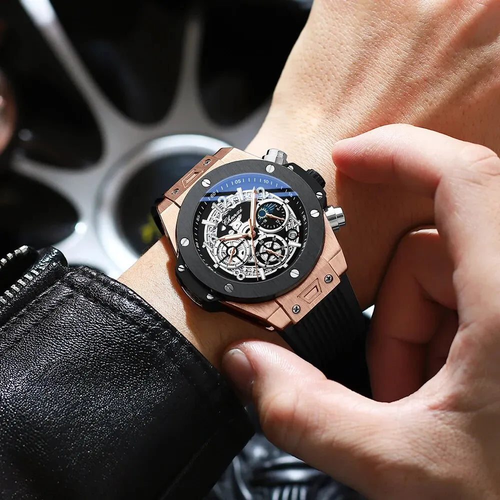 VASTARA vastara - men s chronoforce sport watch unisex timepiece - chronograph metal watch (USA)