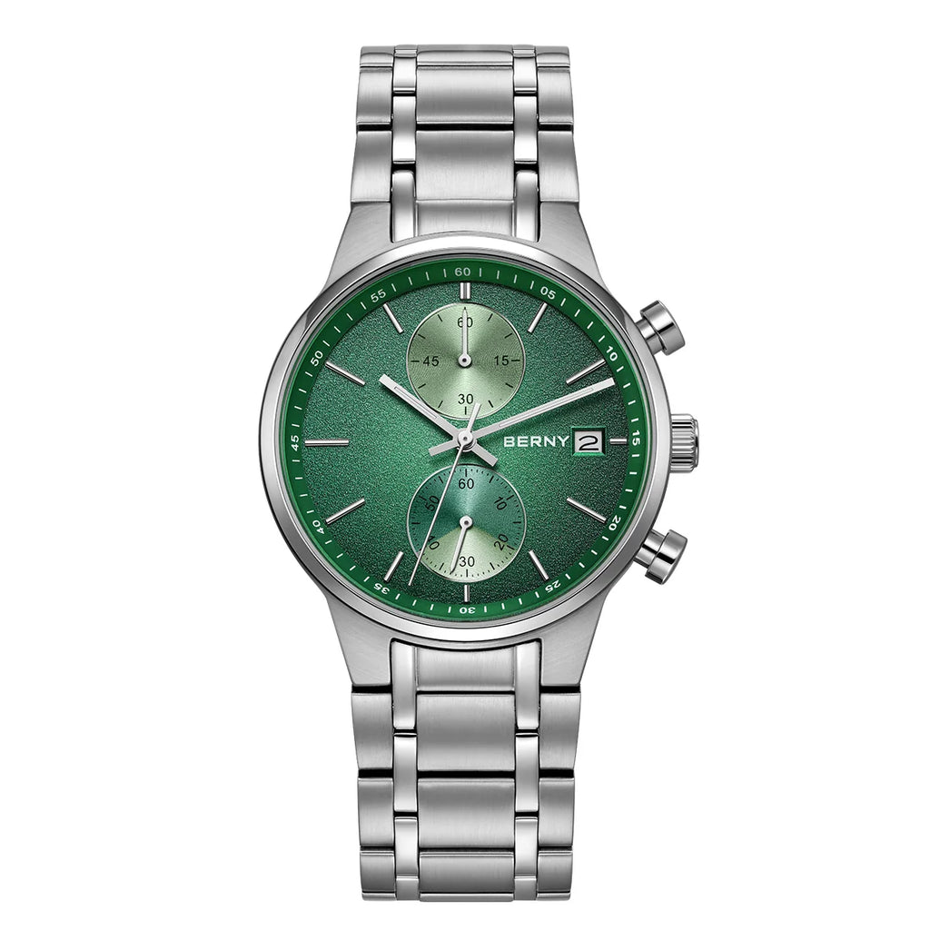 vastara - men's chronograph watch with luminous display watch 25 - casual unisex timepiece with chronograph (USA)