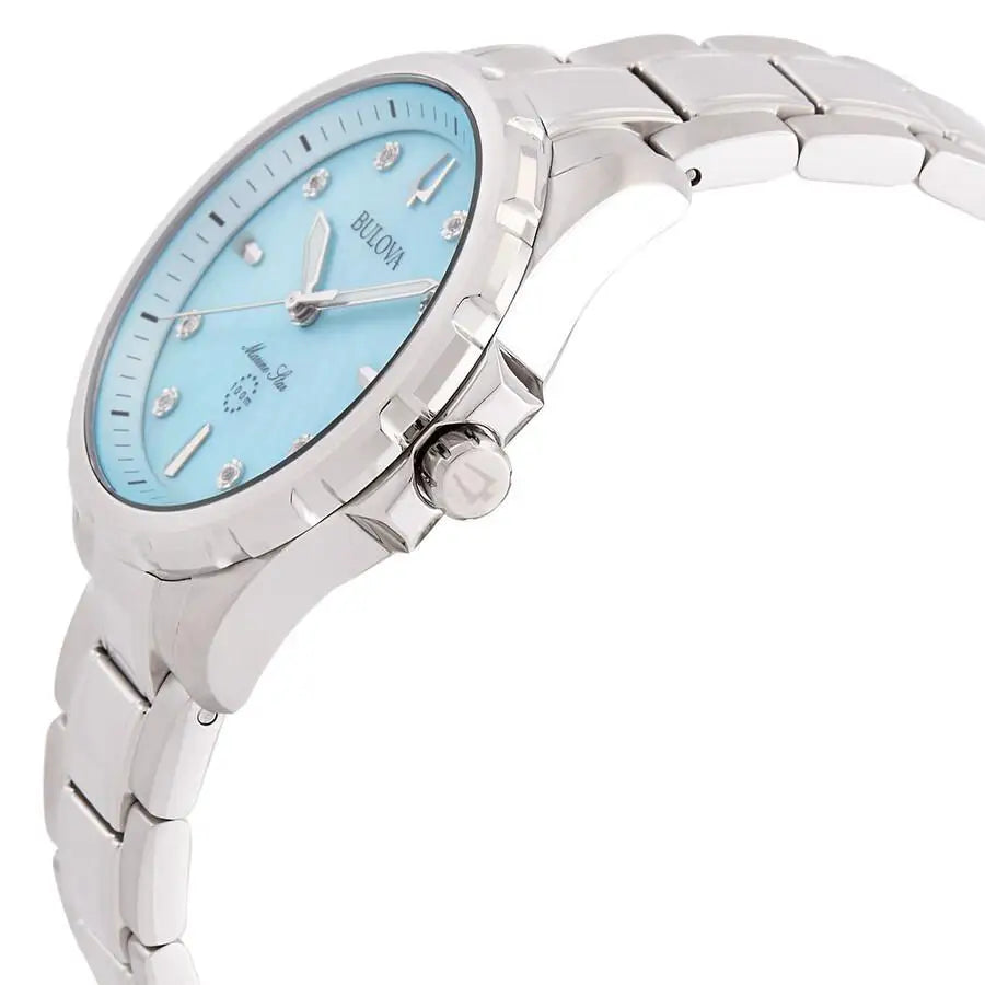 Bulova | Marine Star Quartz Blue Dial Ladies Watch - Product Image 2