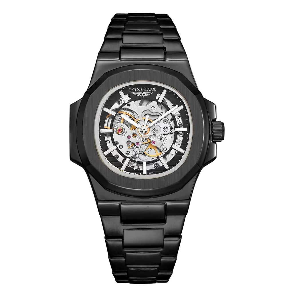 VASTARA vastara - steelcrest phantom automatic watch unisex timepiece - waterproof stainless steel watch (USA)