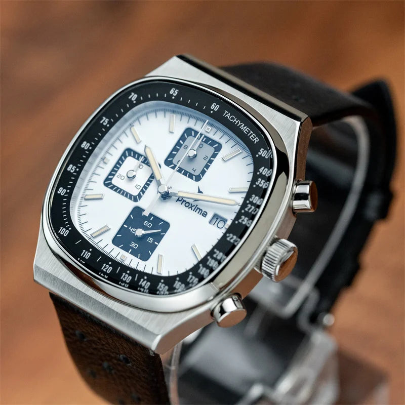 vastara proxima 39mm square watch – men’s chronograph watch 8 - casual unisex timepiece with chronograph (USA)