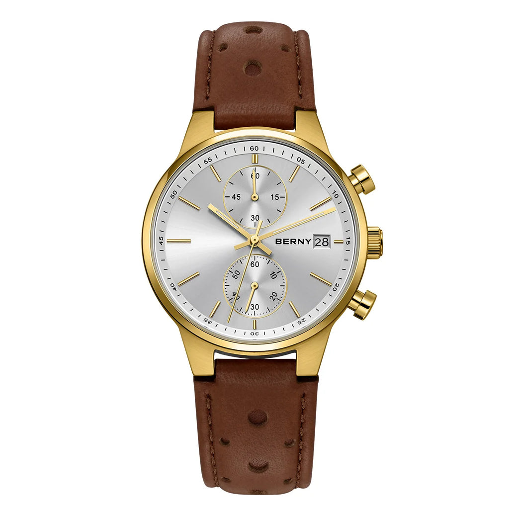 vastara - men's chronograph watch with luminous display watch 27 - casual unisex timepiece with chronograph (USA)