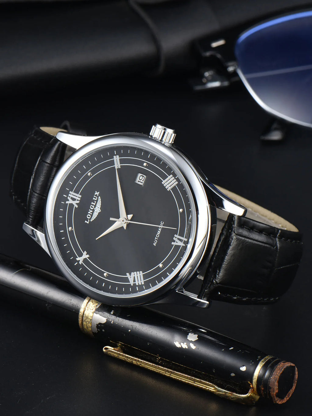 VASTARA vastara longlux wholesale es simple versatile date leather gift unisex timepiece - stainless steel stainless steel