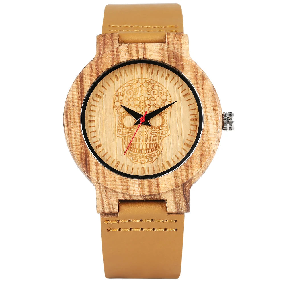 Wooden/Bamboo Watch Case Women's Wristwatch Quartz - Product Image 30