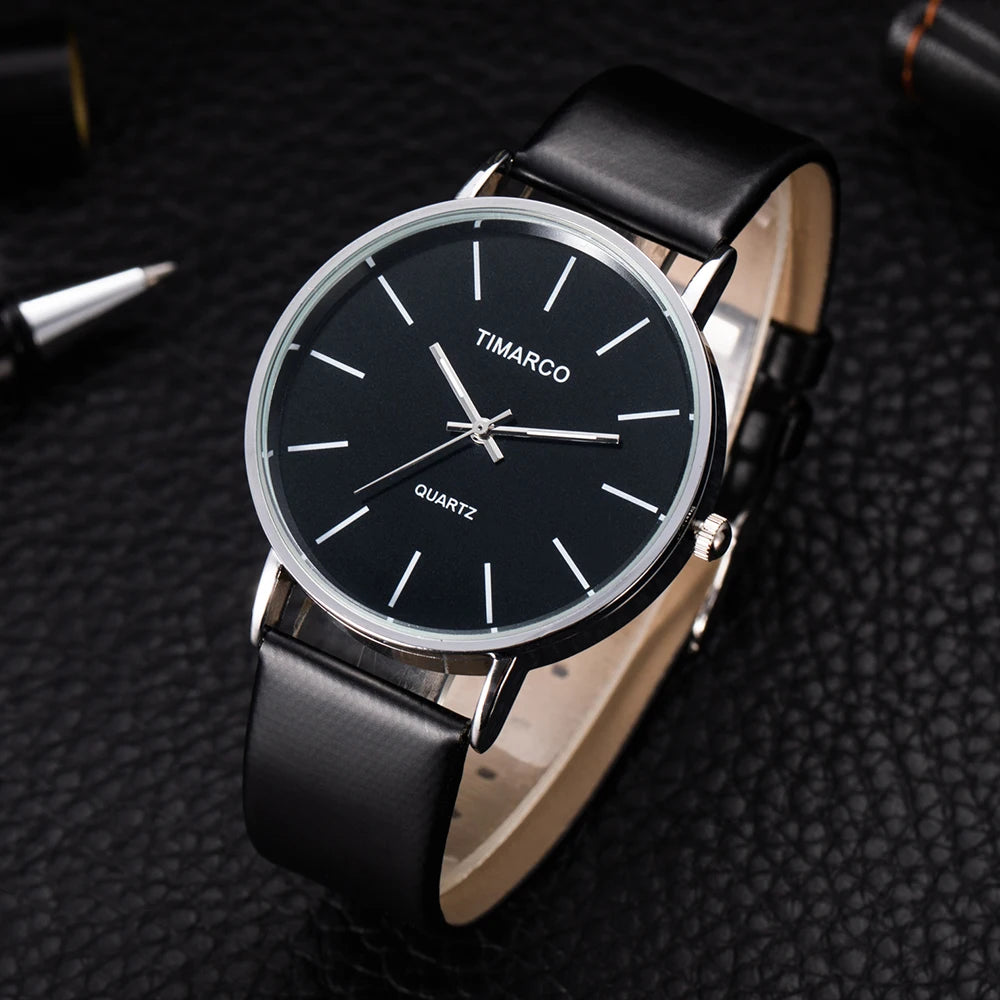 vastara - lunare minimalist leather quartz watch watch 7 - elegant unisex timepiece with waterproof (USA)