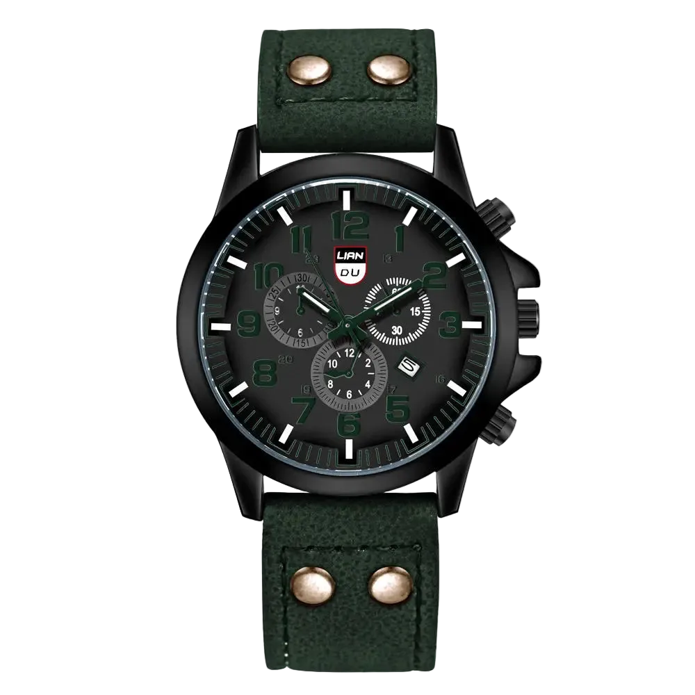 vastara sport wrist es leather strap army military for relogio masculino clock watch 52 - modern unisex timepiece with