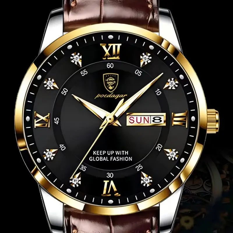 VASTARA vastara - aquaforge luminous waterproof men s quartz watch unisex timepiece - waterproof stainless steel watch (USA)