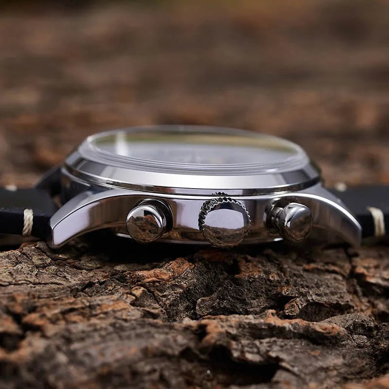 VASTARA vastara baltany s5034 39mm chronograph sapphire crystal panda dial stainlesssteel super luminous vintage wristes