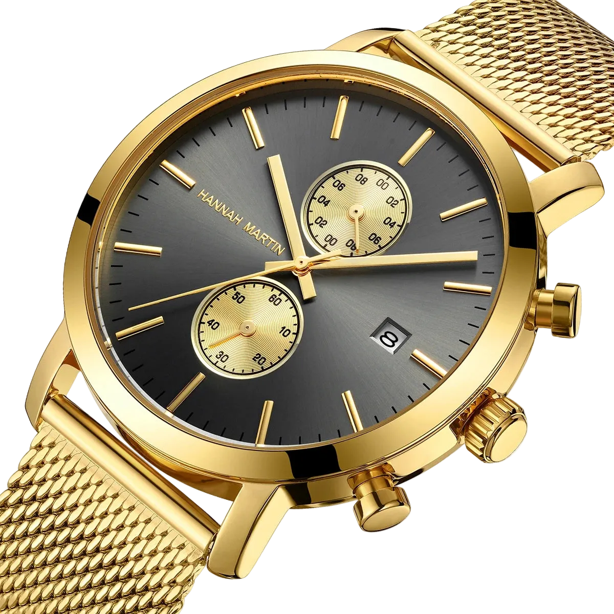 Stainless Steel Men Watch Multifunctional Dial - Luxury Watch with precision timepiece