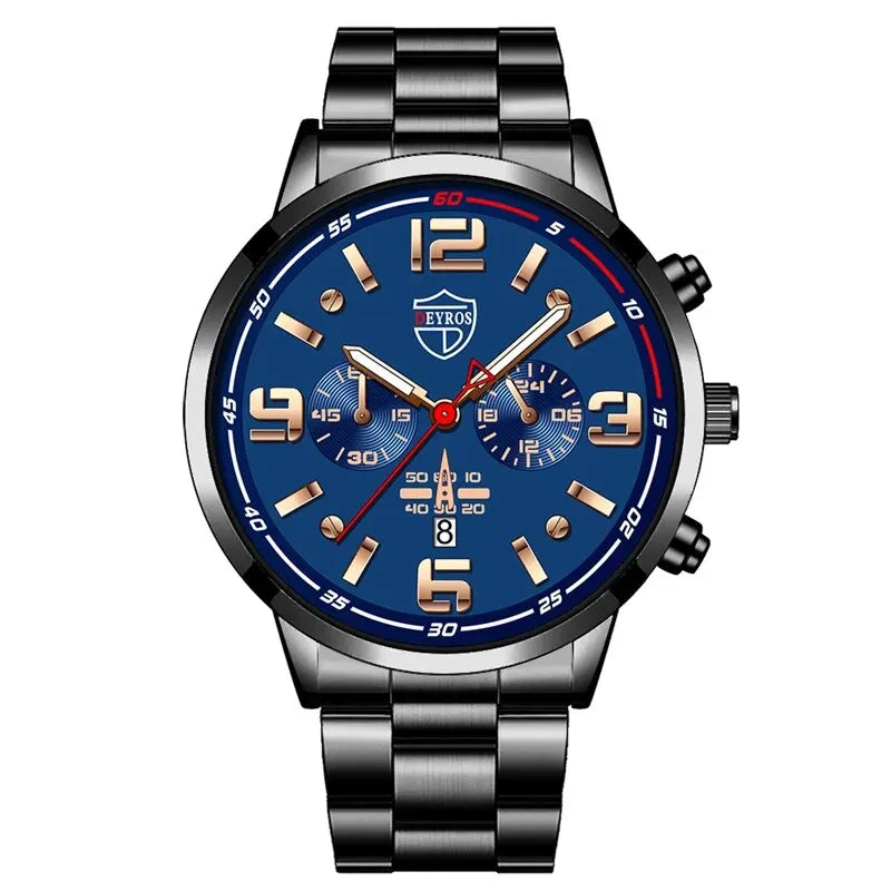 Fashion Mens Stainless Steel Watches Luxury Quartz - Product Image 14