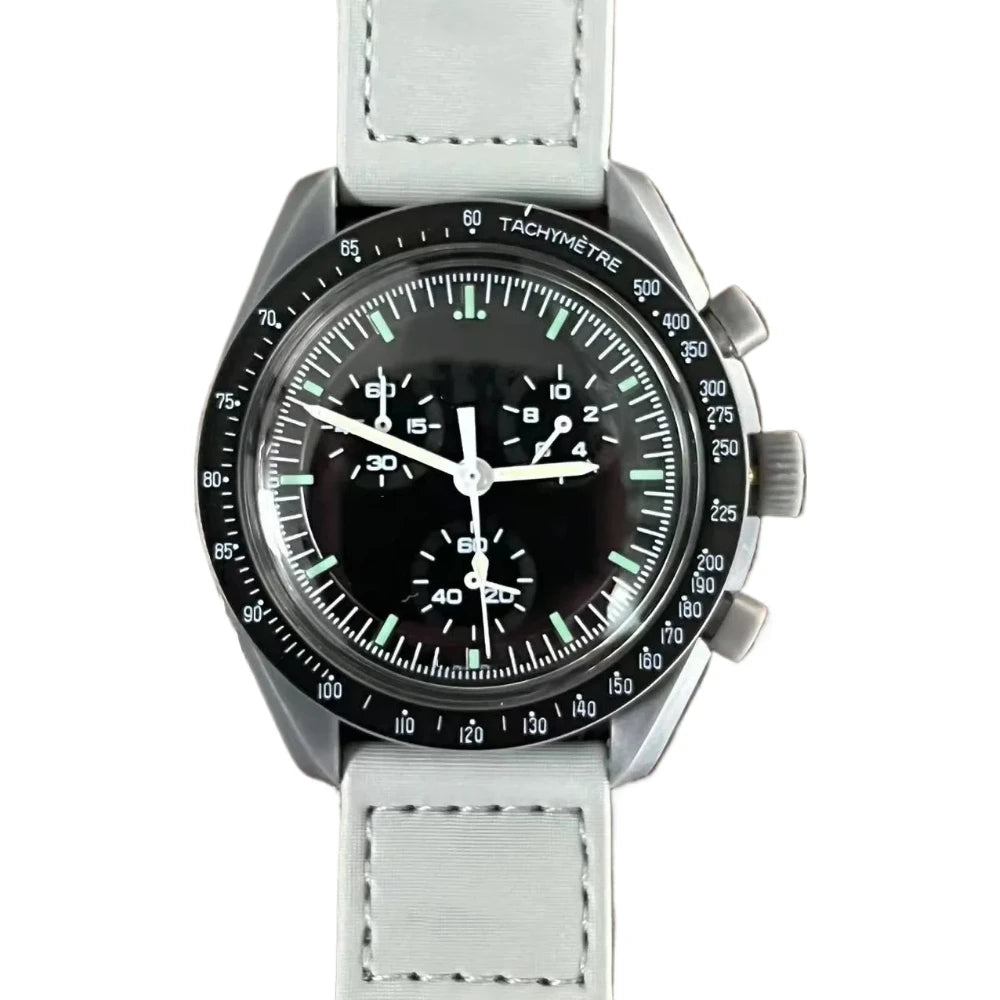 unisex sports watch vastara moon 's multi functional chronograph couple date business sports 's - business timepiece with