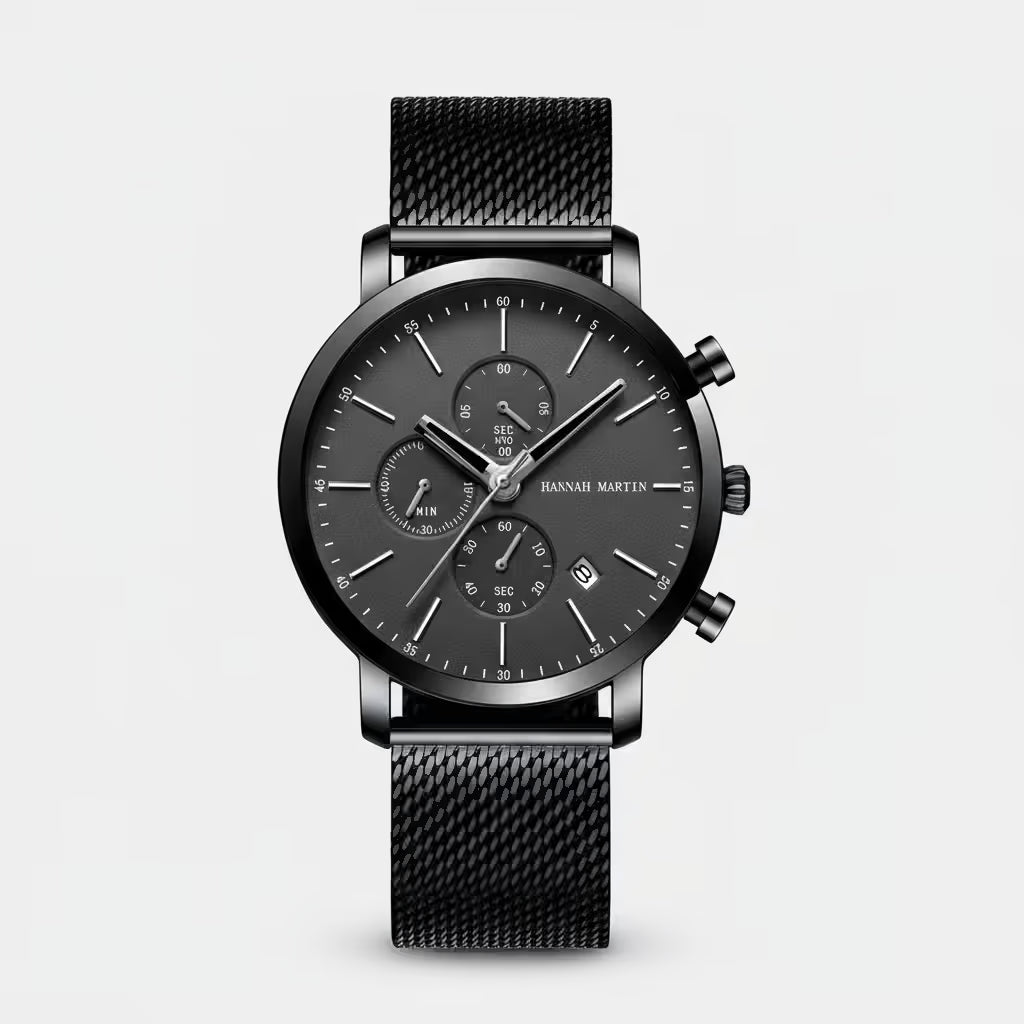 Fashion Black Stainless multifunction Men Watches - Product Image 18
