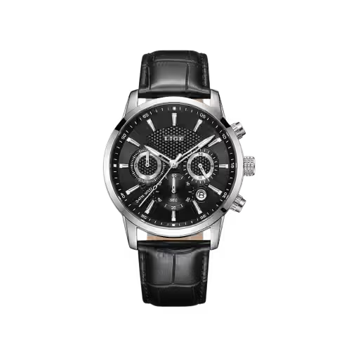 VASTARA vastara - men s chronosport quartz leather watch unisex timepiece - chronograph stainless steel watch (USA)