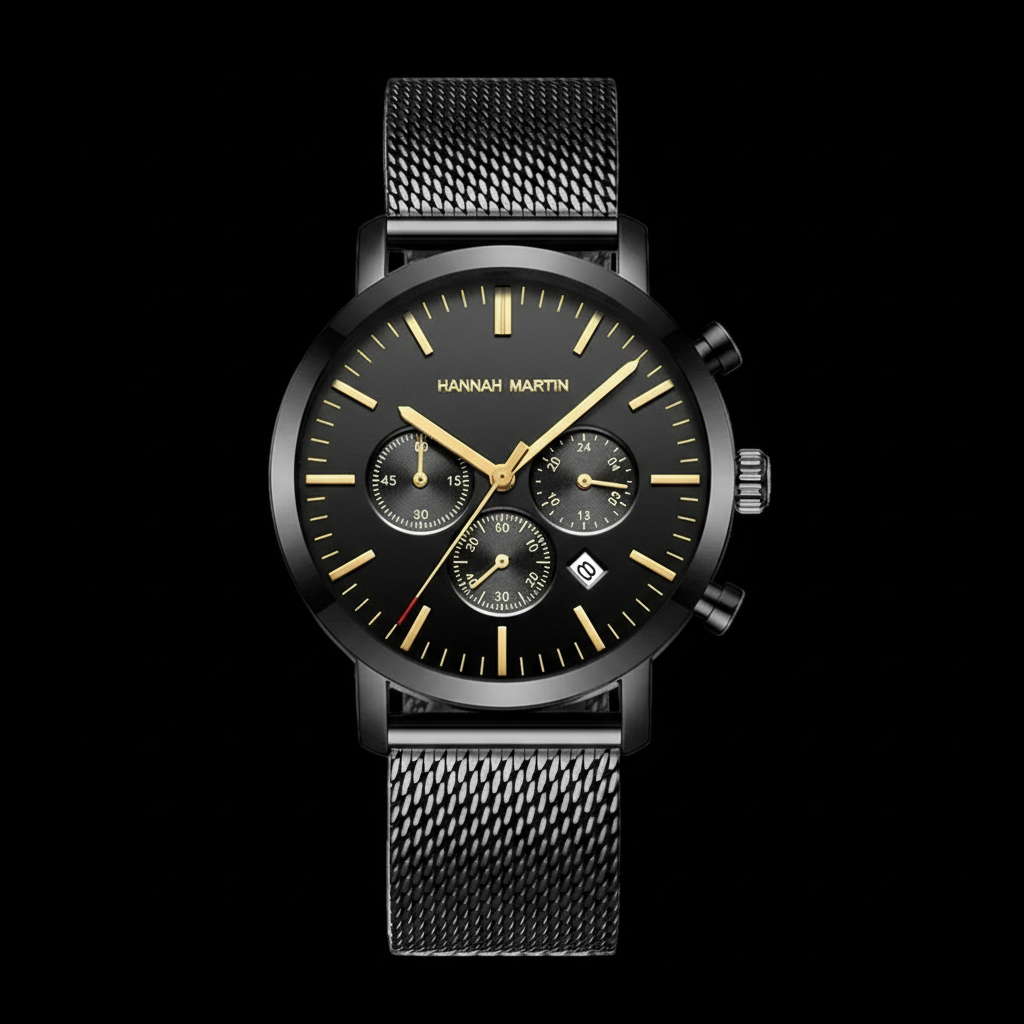 Fashion Black Stainless multifunction Men Watches - Product Image 7