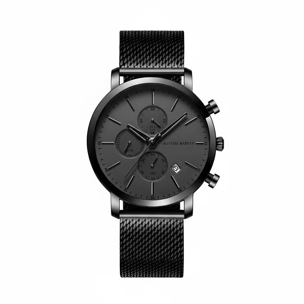 Fashion Black Stainless multifunction Men Watches - Product Image 10