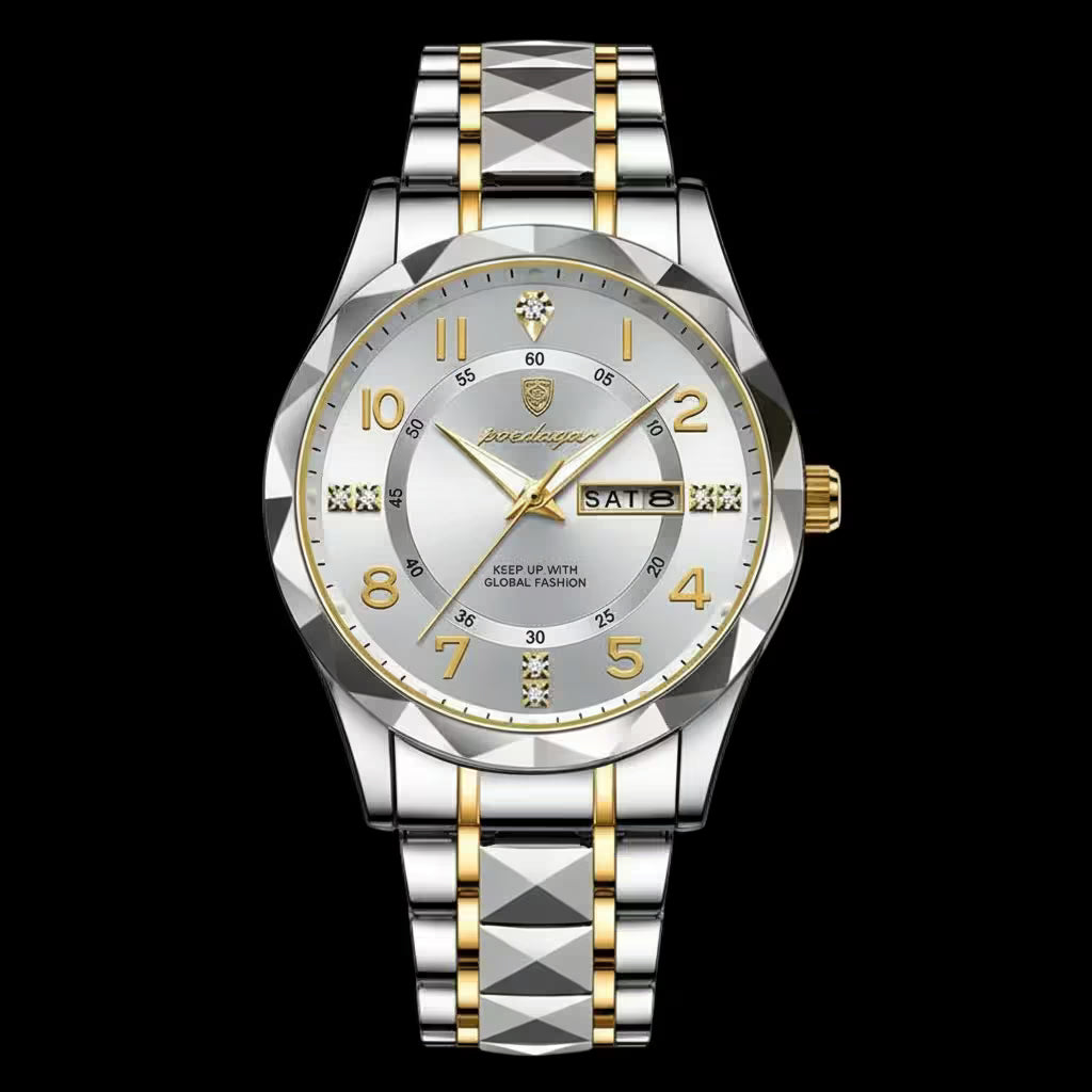 vastara - aquasteel prime luxe quartz watch watch 7 - casual unisex timepiece with water-resistant (USA)