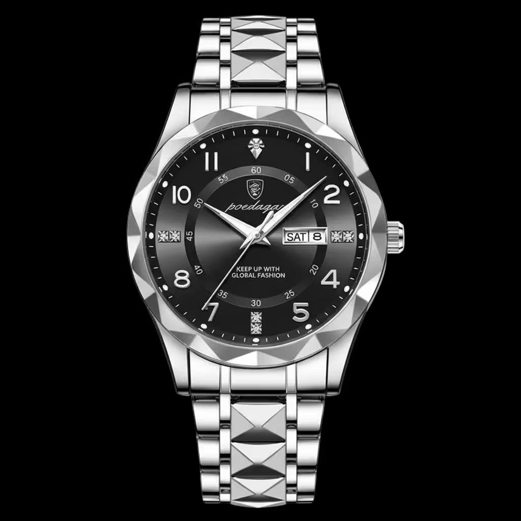 vastara - aquasteel prime luxe quartz watch watch 11 - casual unisex timepiece with water-resistant (USA)