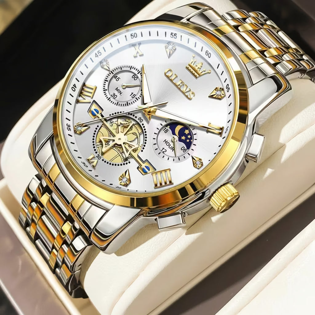 vastara - apollo chrono classic men s multifunction watch watch 6 - modern unisex timepiece with chronograph (USA)