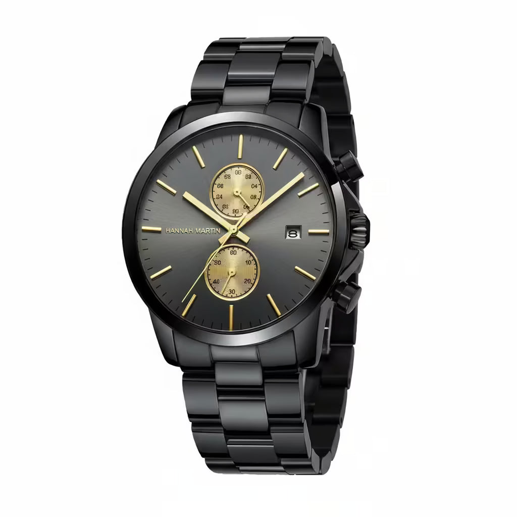 Fashion Black Stainless multifunction Men Watches - Product Image 17