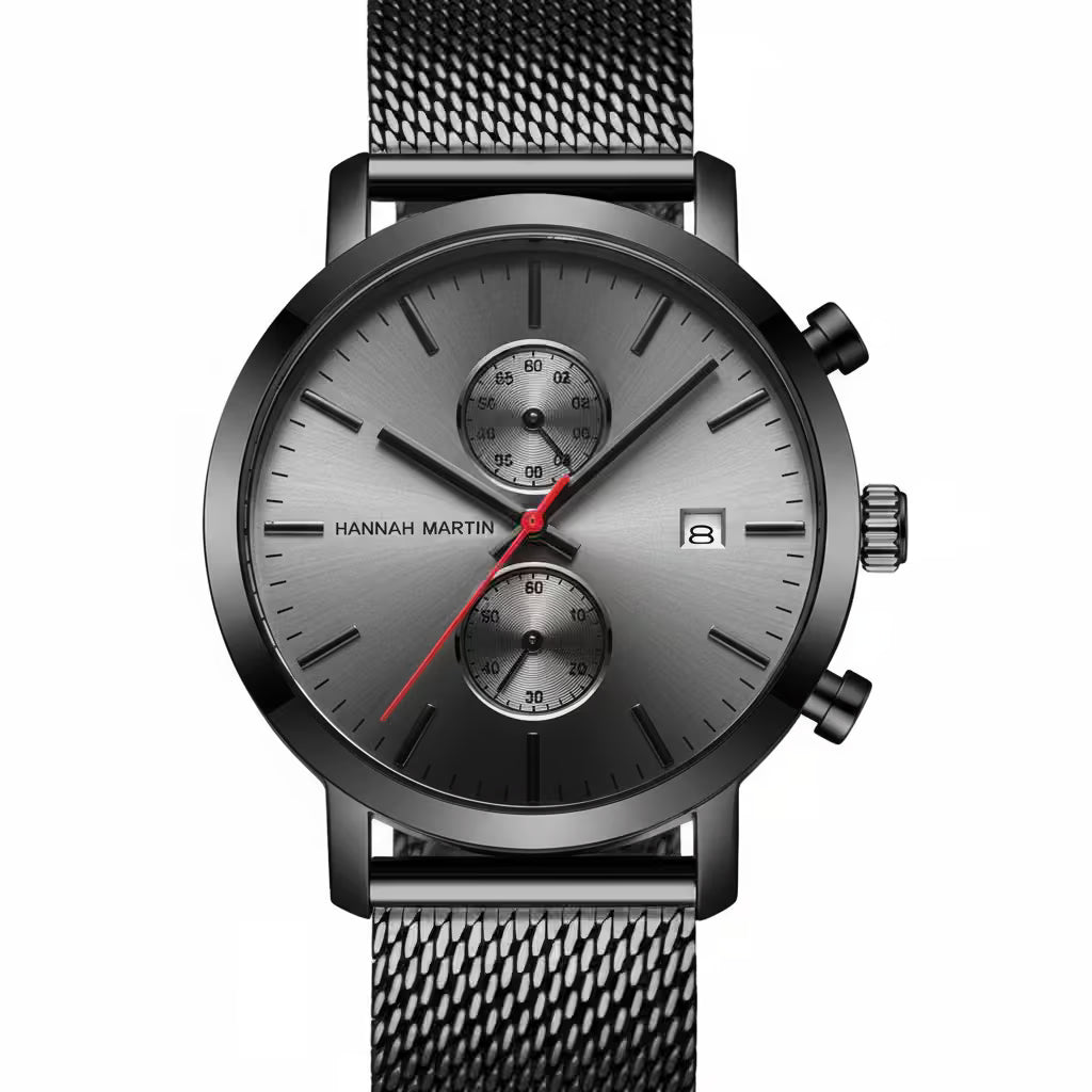 Fashion Black Stainless multifunction Men Watches - Product Image 11