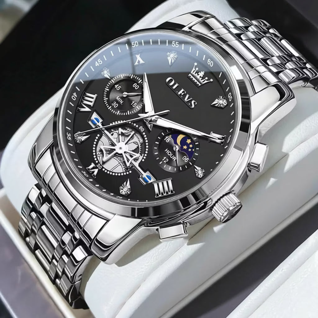 vastara - apollo chrono classic men s multifunction watch watch 7 - modern unisex timepiece with chronograph (USA)